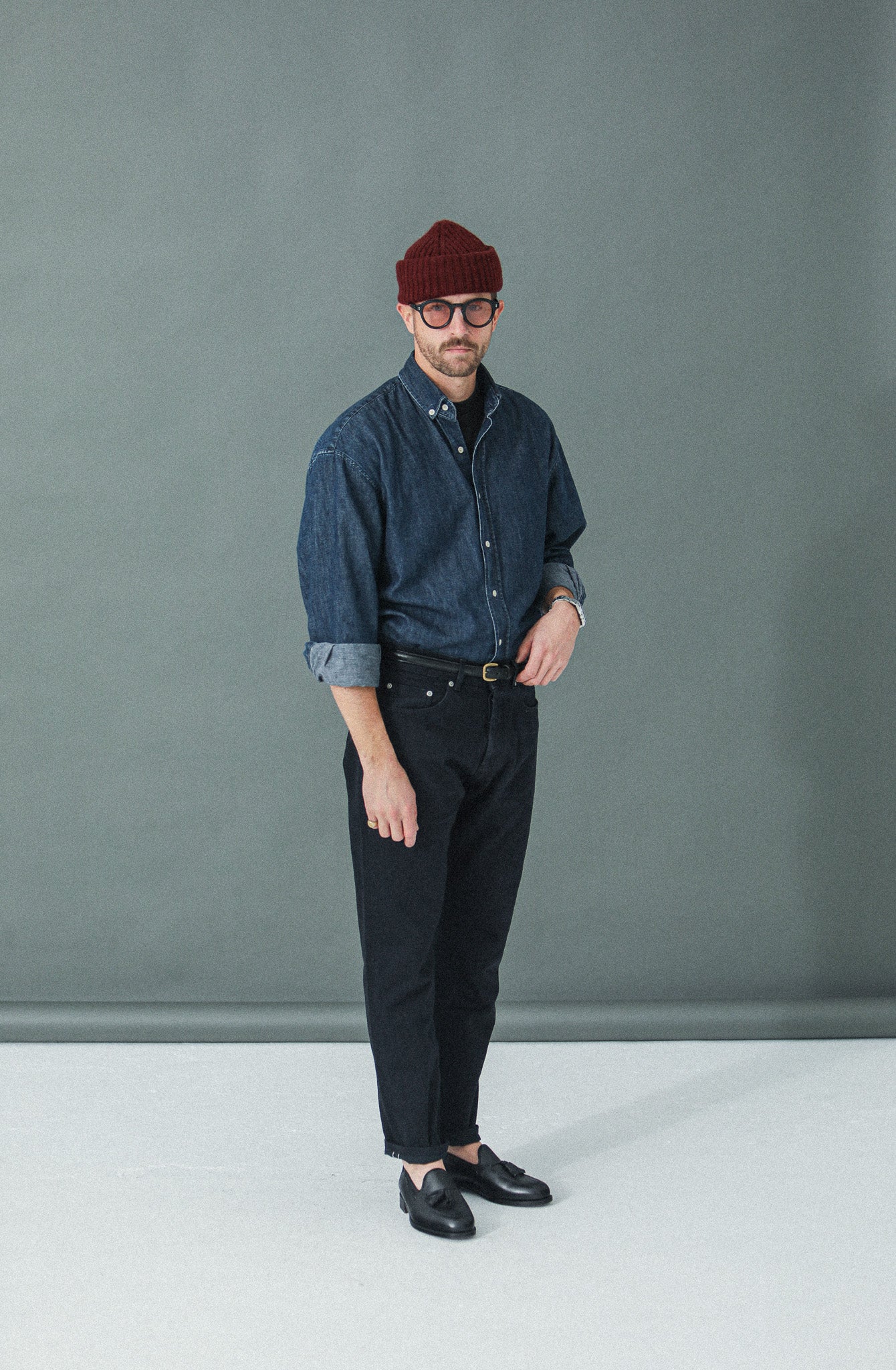 Jean Selvedge Noir Rinse Wash - Athletic Fit - Image 4