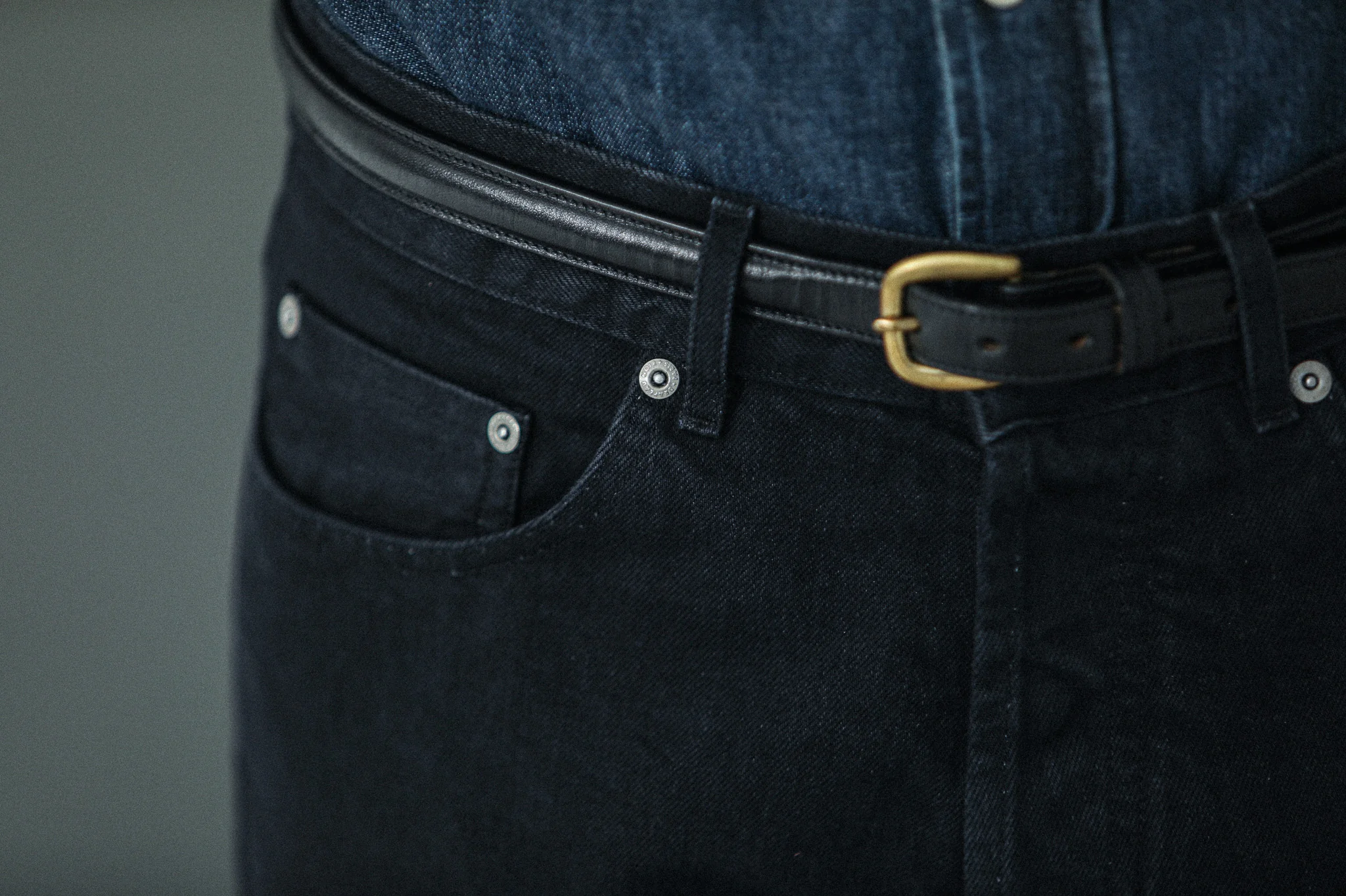 Jean Selvedge Noir Rinse Wash - Athletic Fit - Image 7
