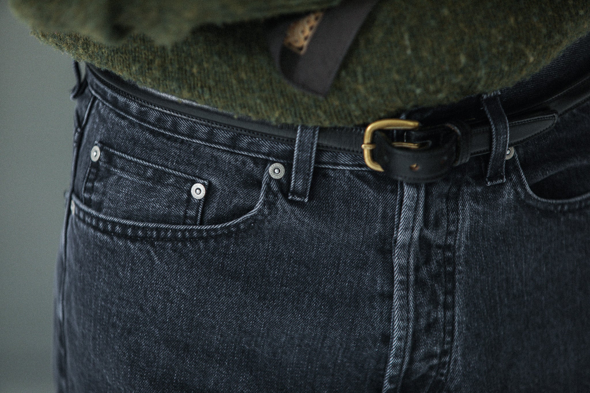 Jean Selvedge Noir Stonewash - Comfort Fit - Image 8