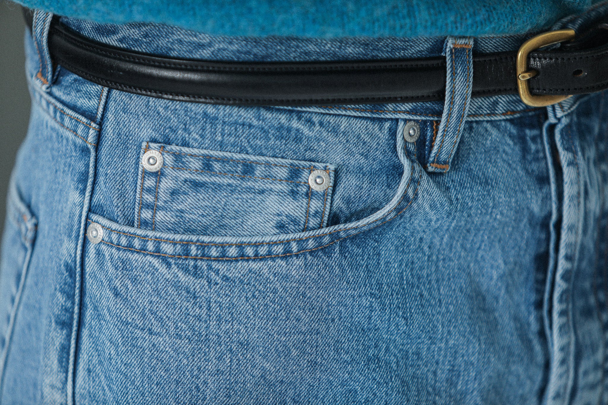 Jean Selvedge blue bleach -  Confort Fit - Image 5