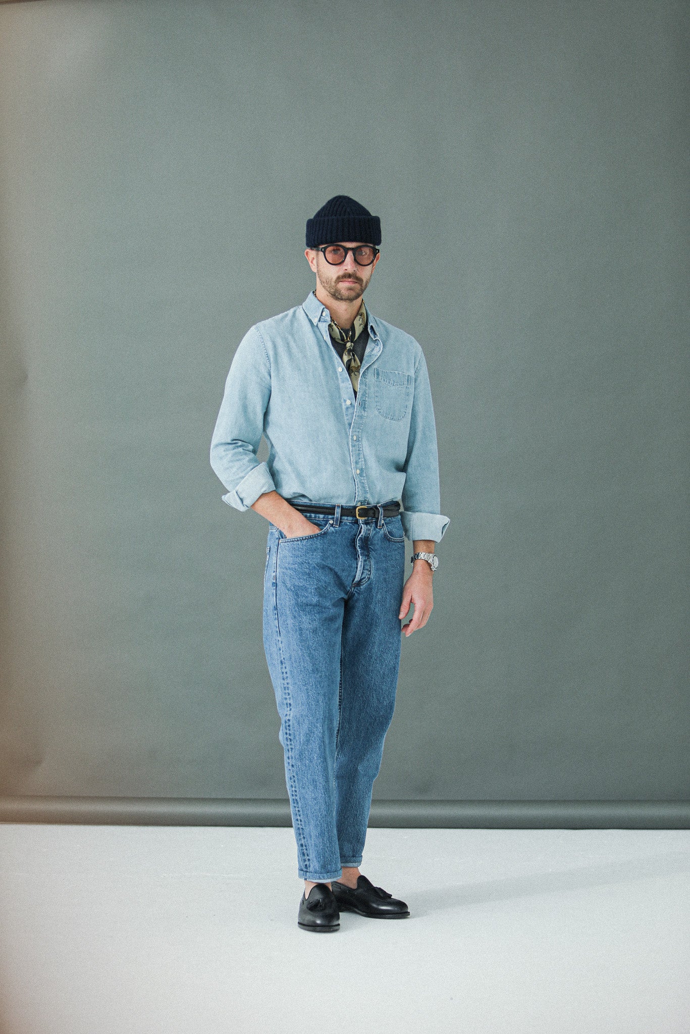 Jean Selvedge Blue Bleach - Athletic Fit - Image 4