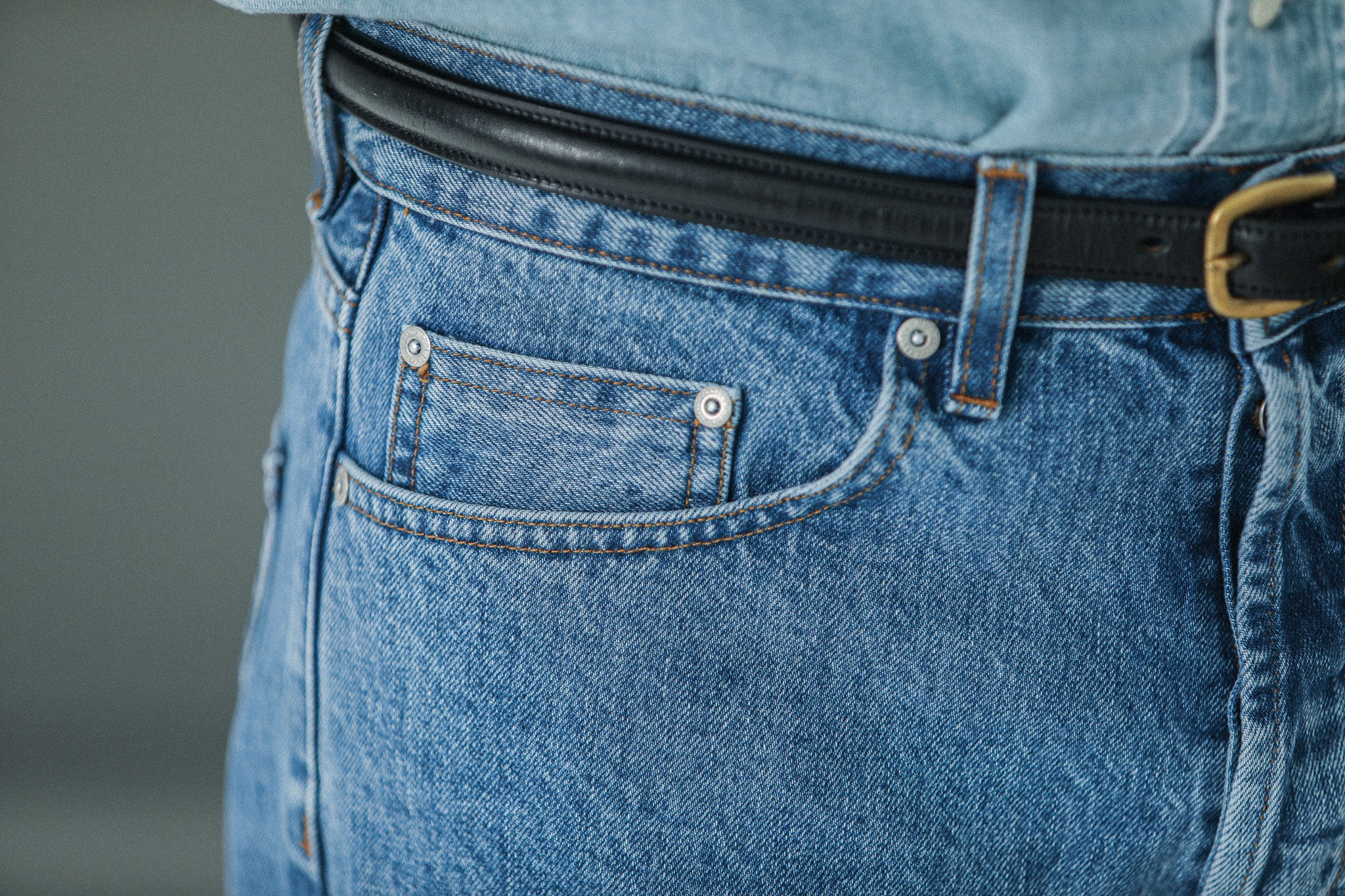 Jean Selvedge Blue Bleach - Athletic Fit - Image 5
