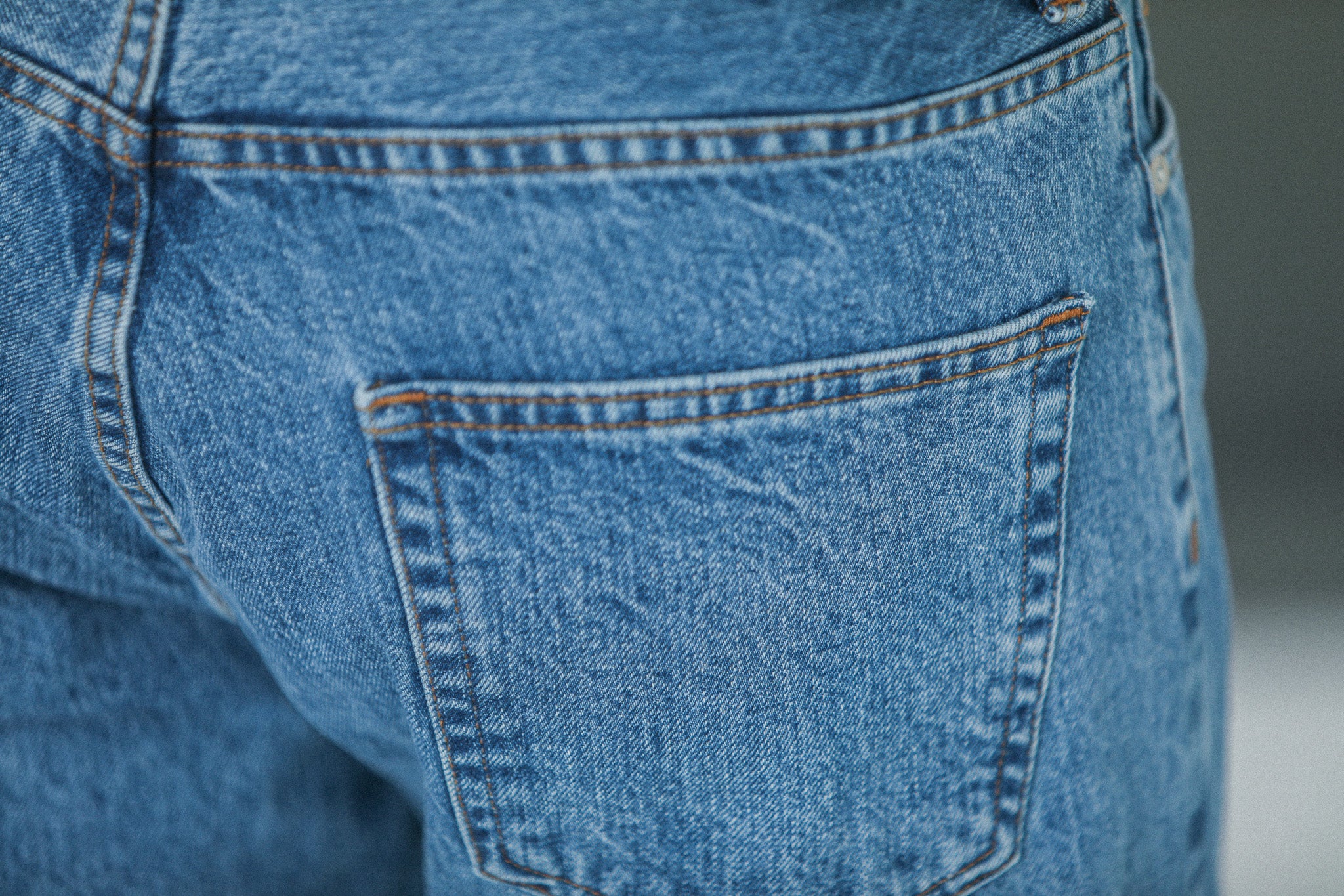 Jean Selvedge Blue Bleach - Athletic Fit - Image 6