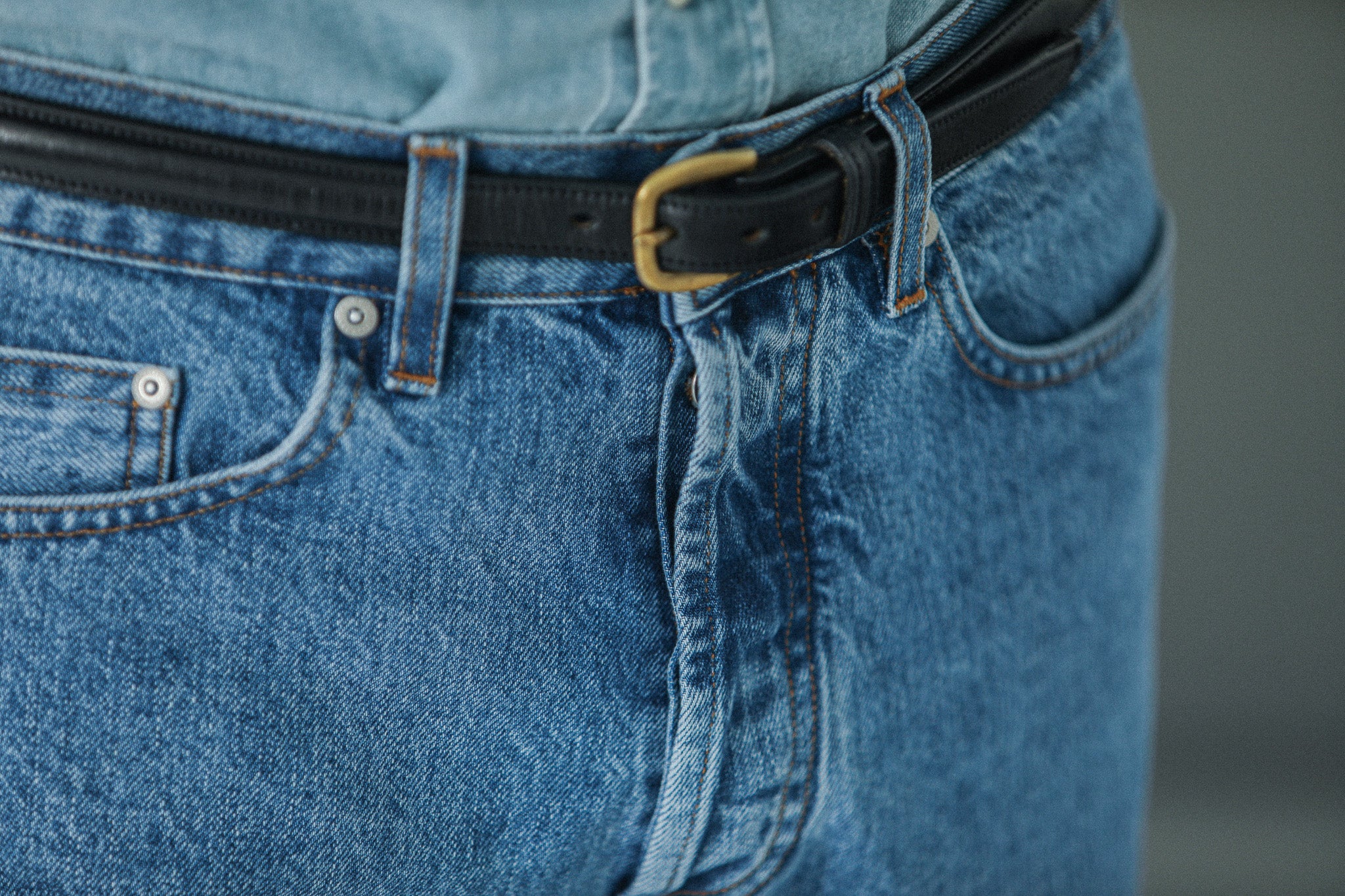 Jean Selvedge Blue Bleach - Athletic Fit - Image 8