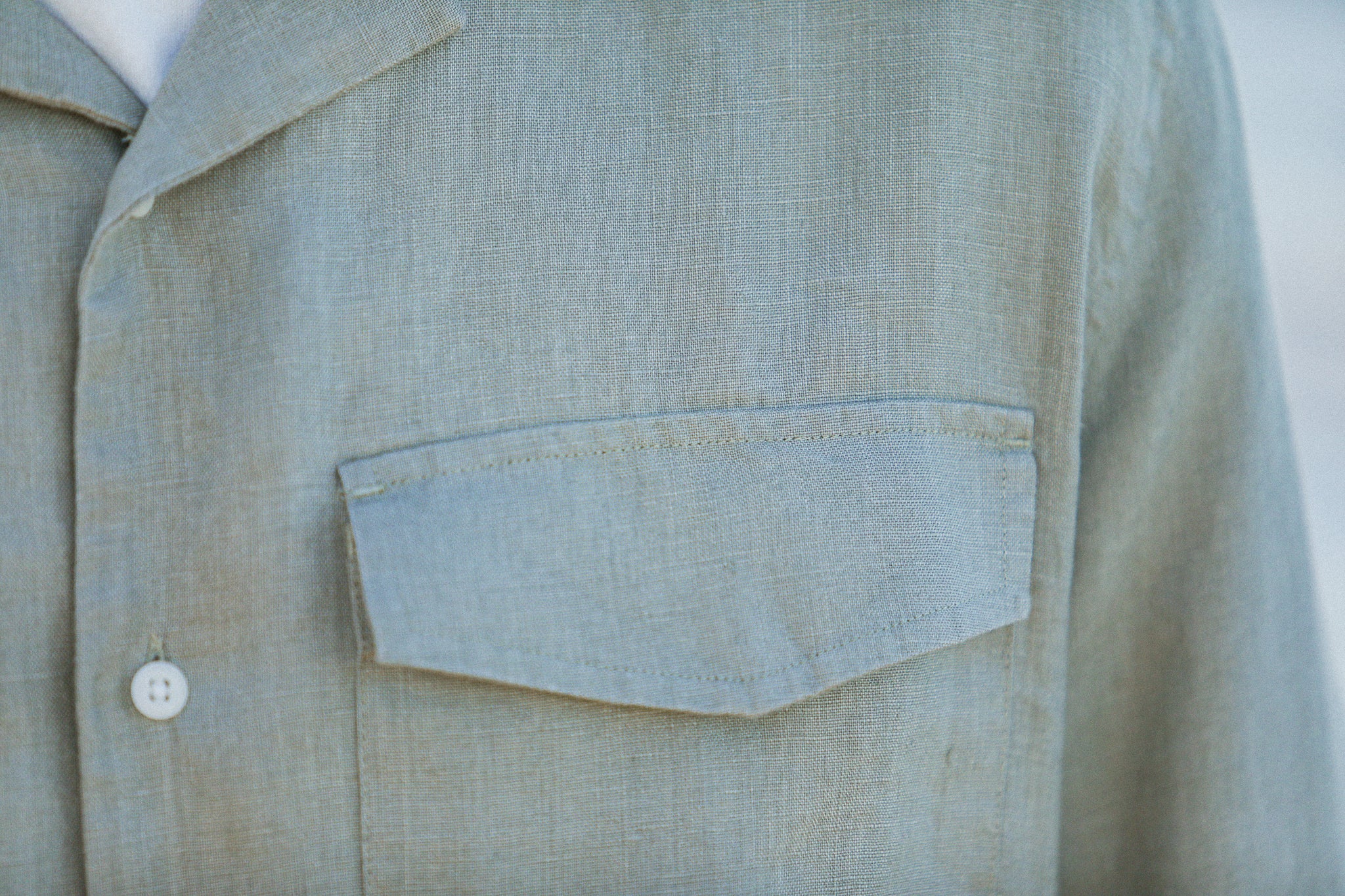 Military Camp Collar Lin Khaki - Image 8