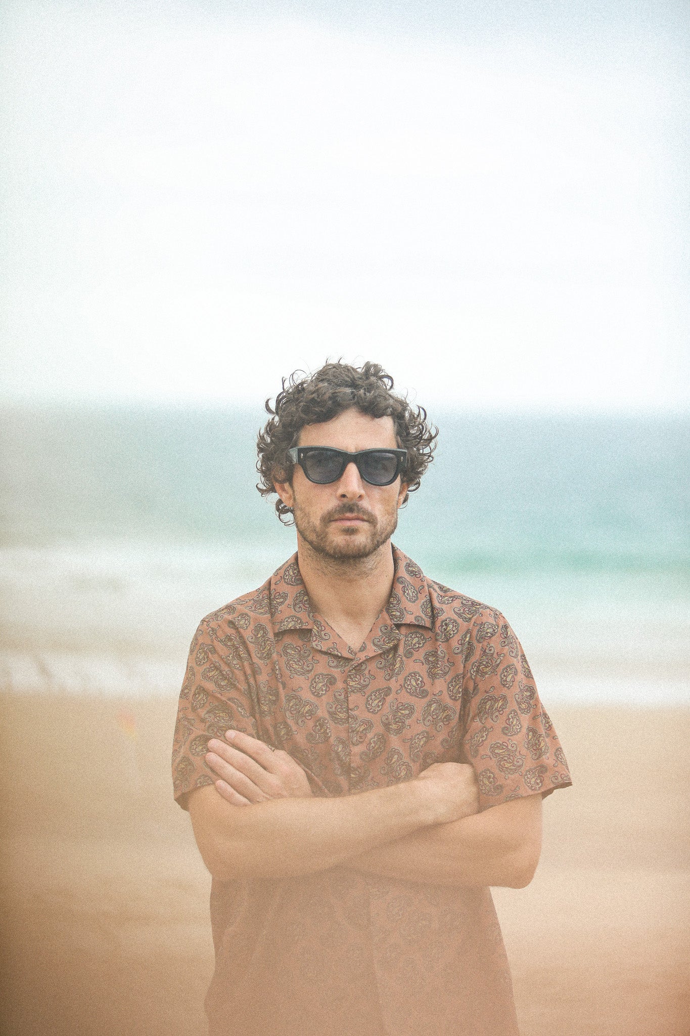 Modern Camp Collar Japanese Paisley Pink - Image 2