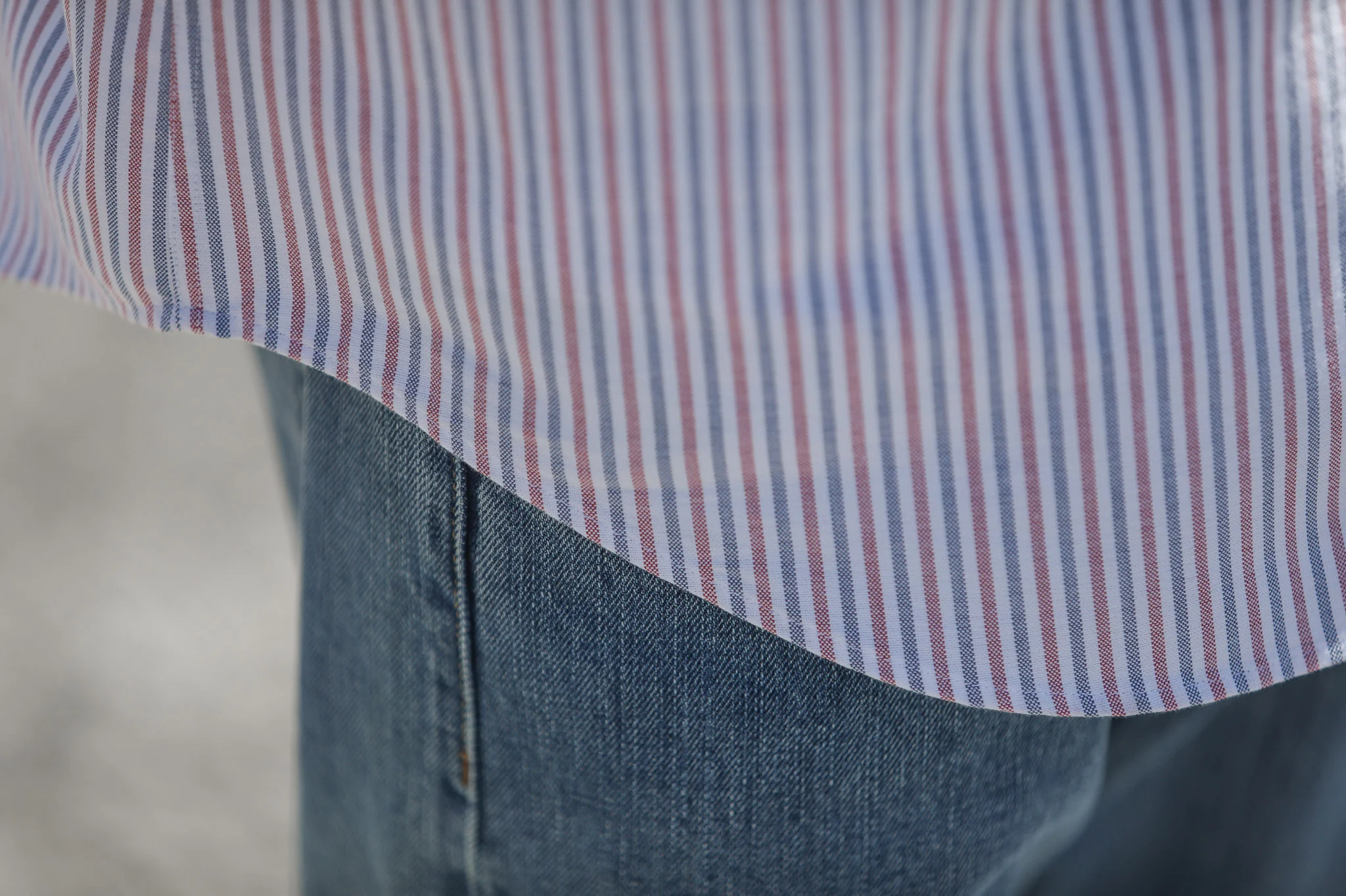 Chemise Oxford Stripes Red-Blue - Modern Fit - Image 6