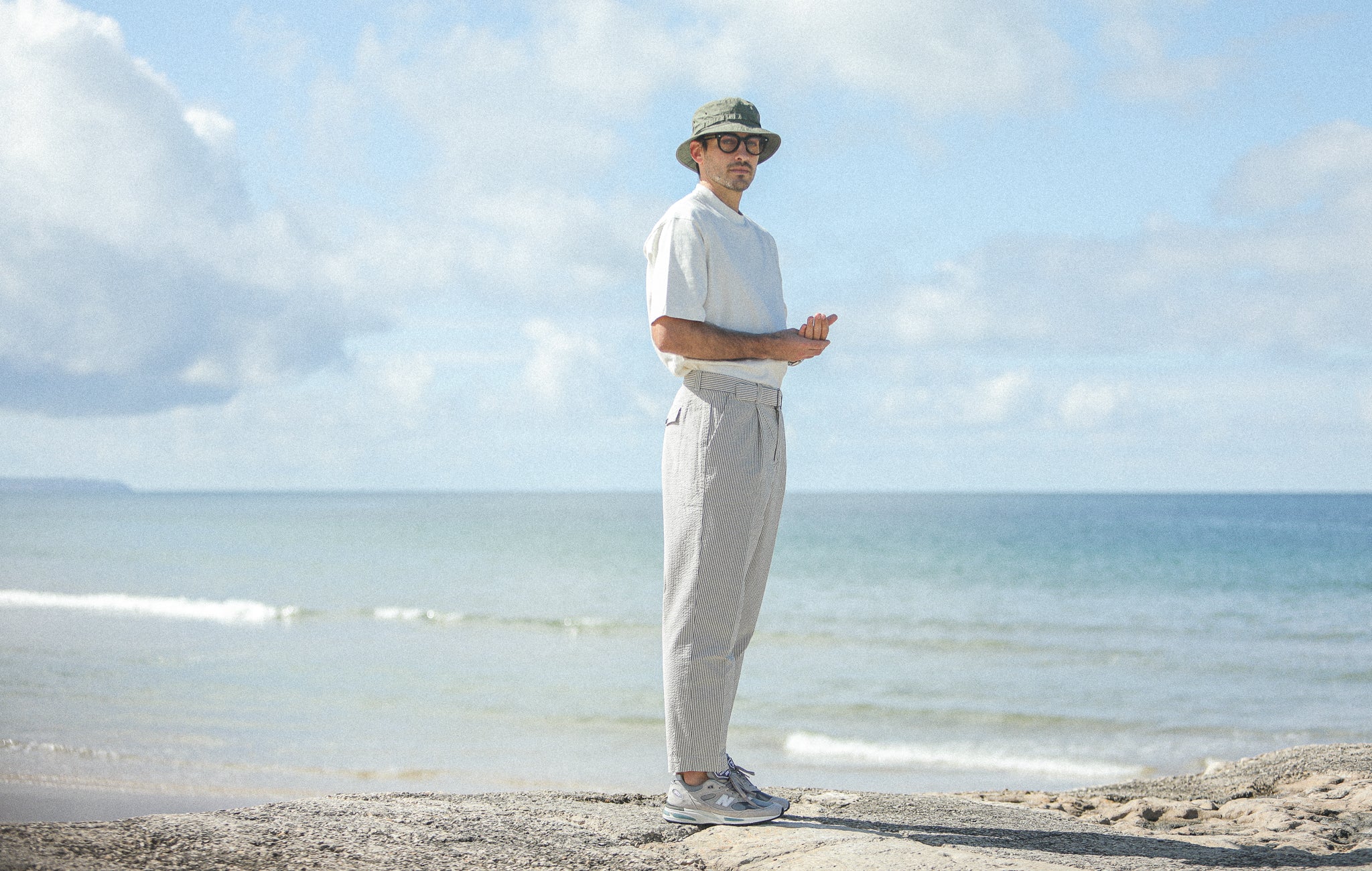 Chino Militaire Seersucker Crème - Comfort Fit - Image 10