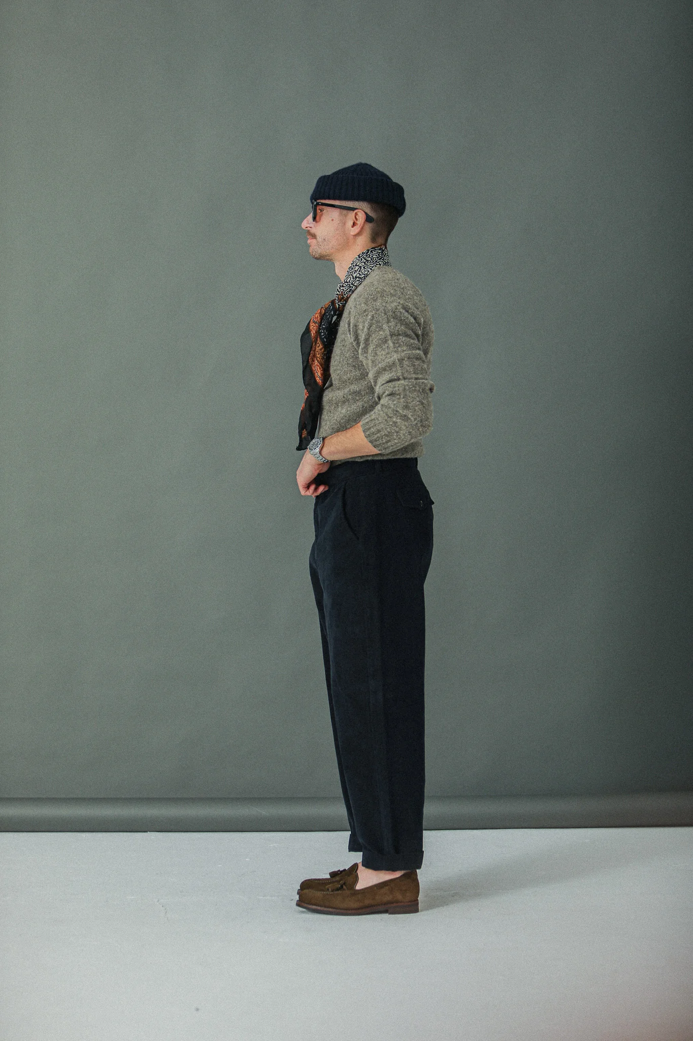 Military Pant Velours Navy - Comfort Fit - Image 2