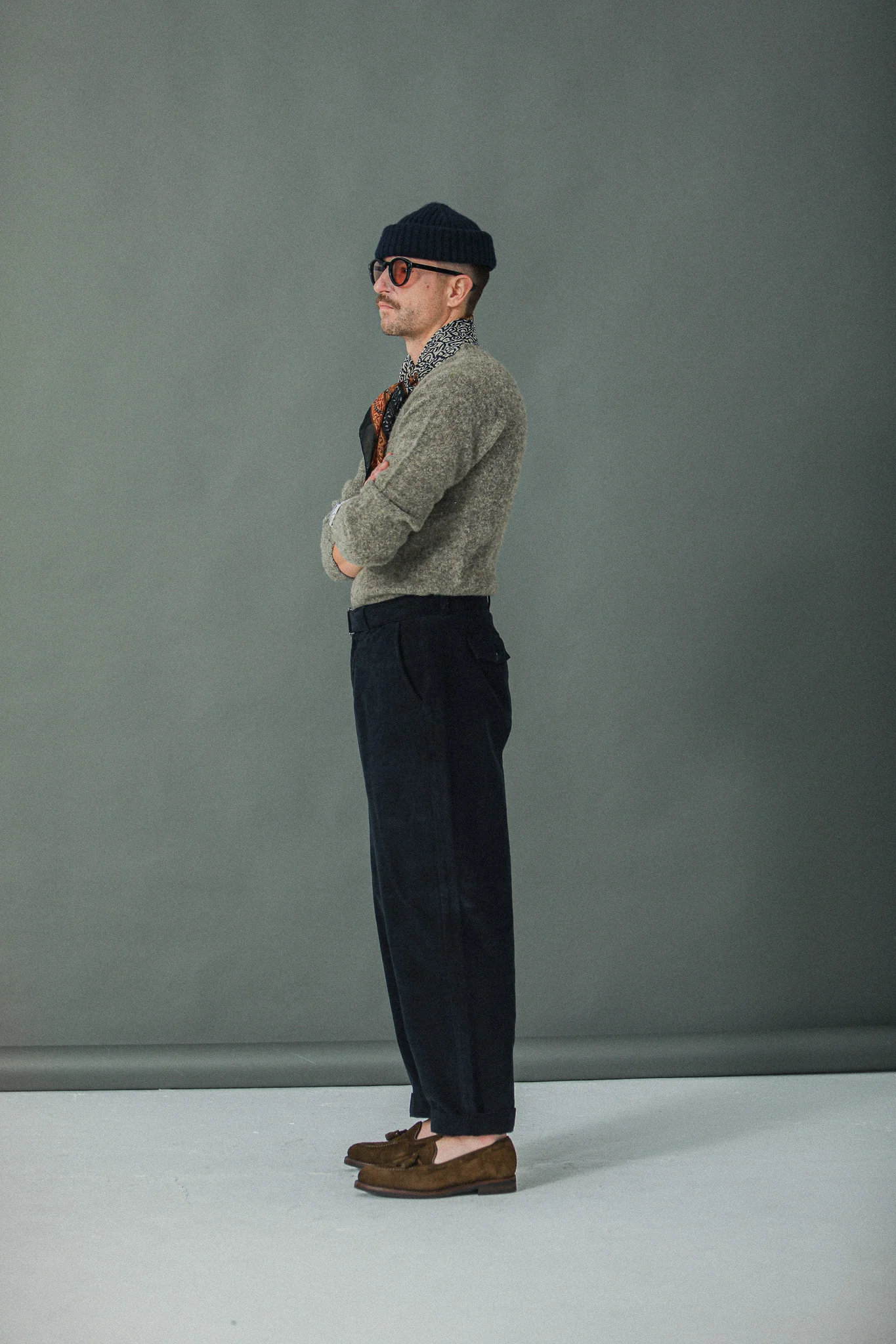 Military Pant Velours Navy - Comfort Fit - Image 9