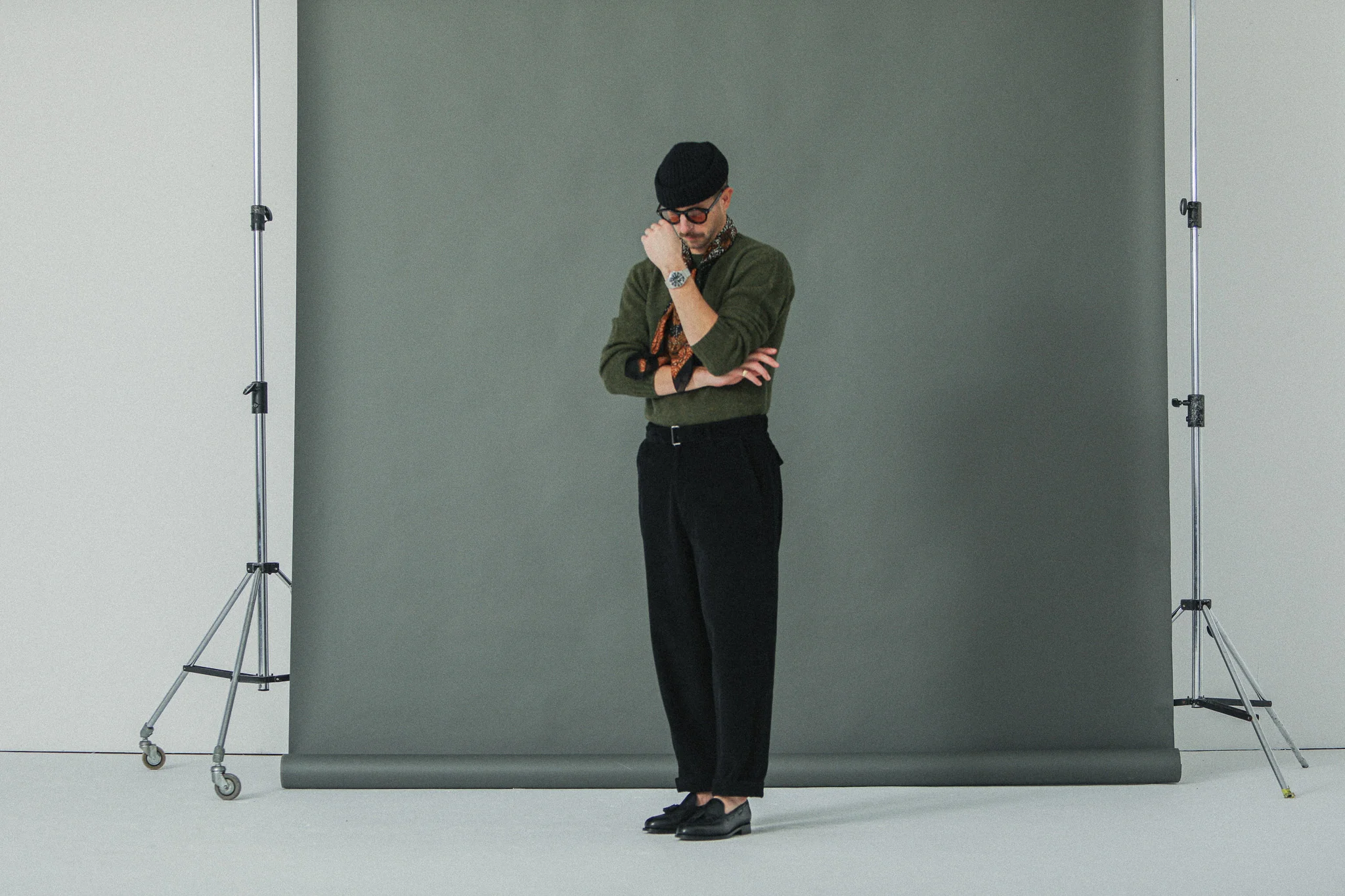 Military Pant Velours Noir - Comfort Fit - Image 11