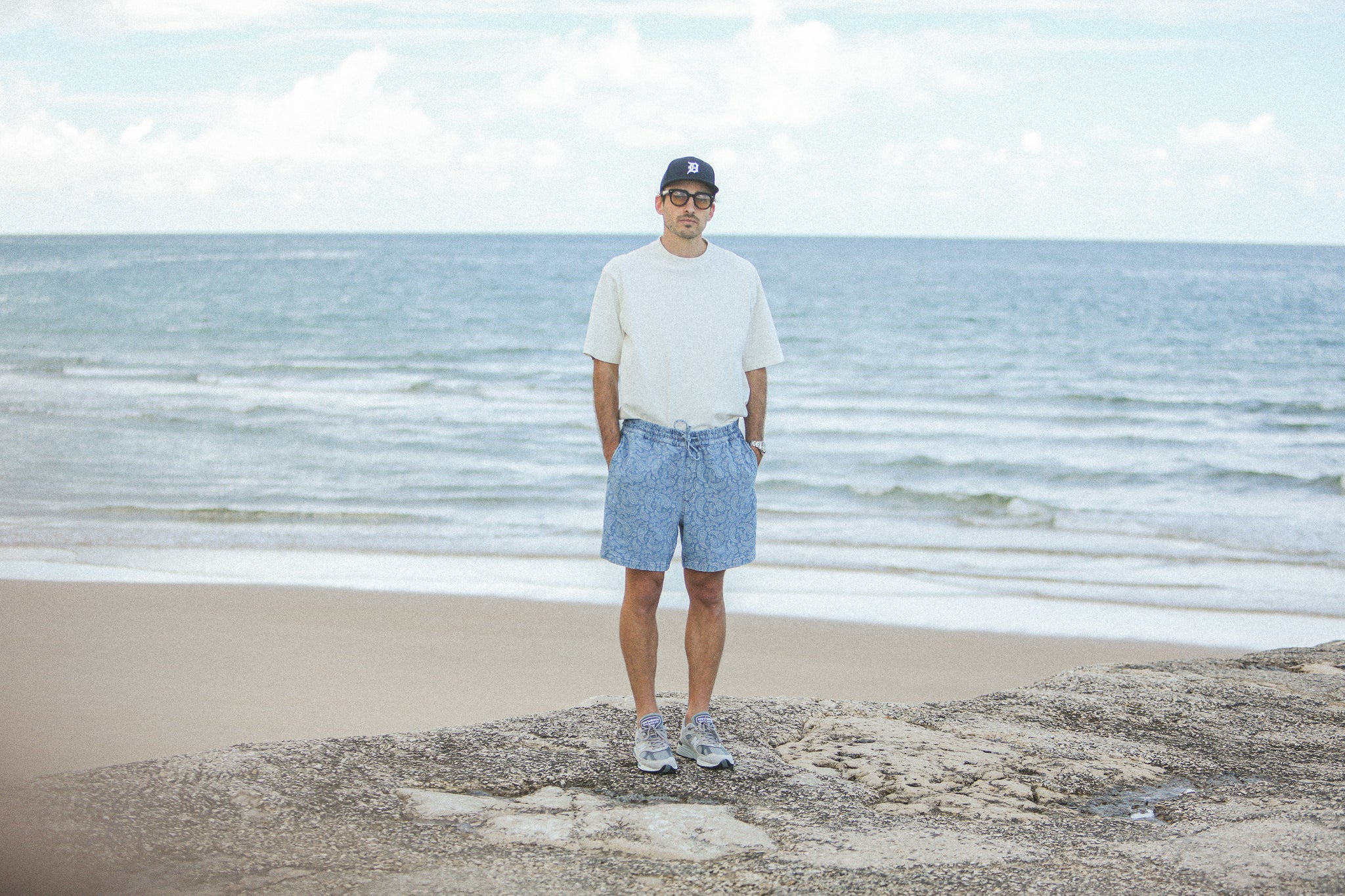 Beach Short - Denim Paisley Bleach - Image 11