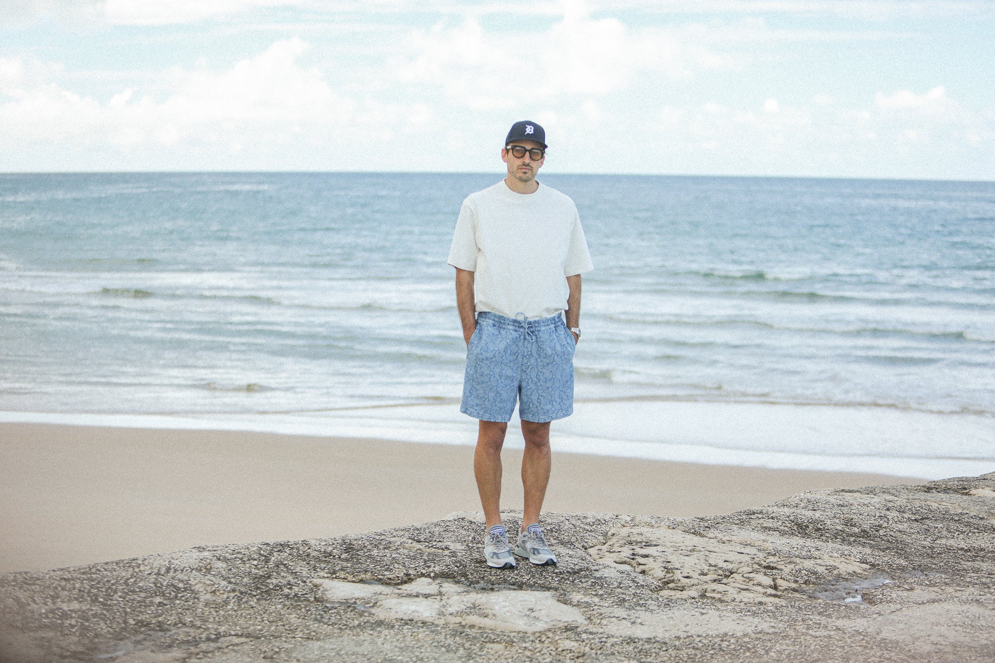 Beach Short - Denim Paisley Bleach - Image 3