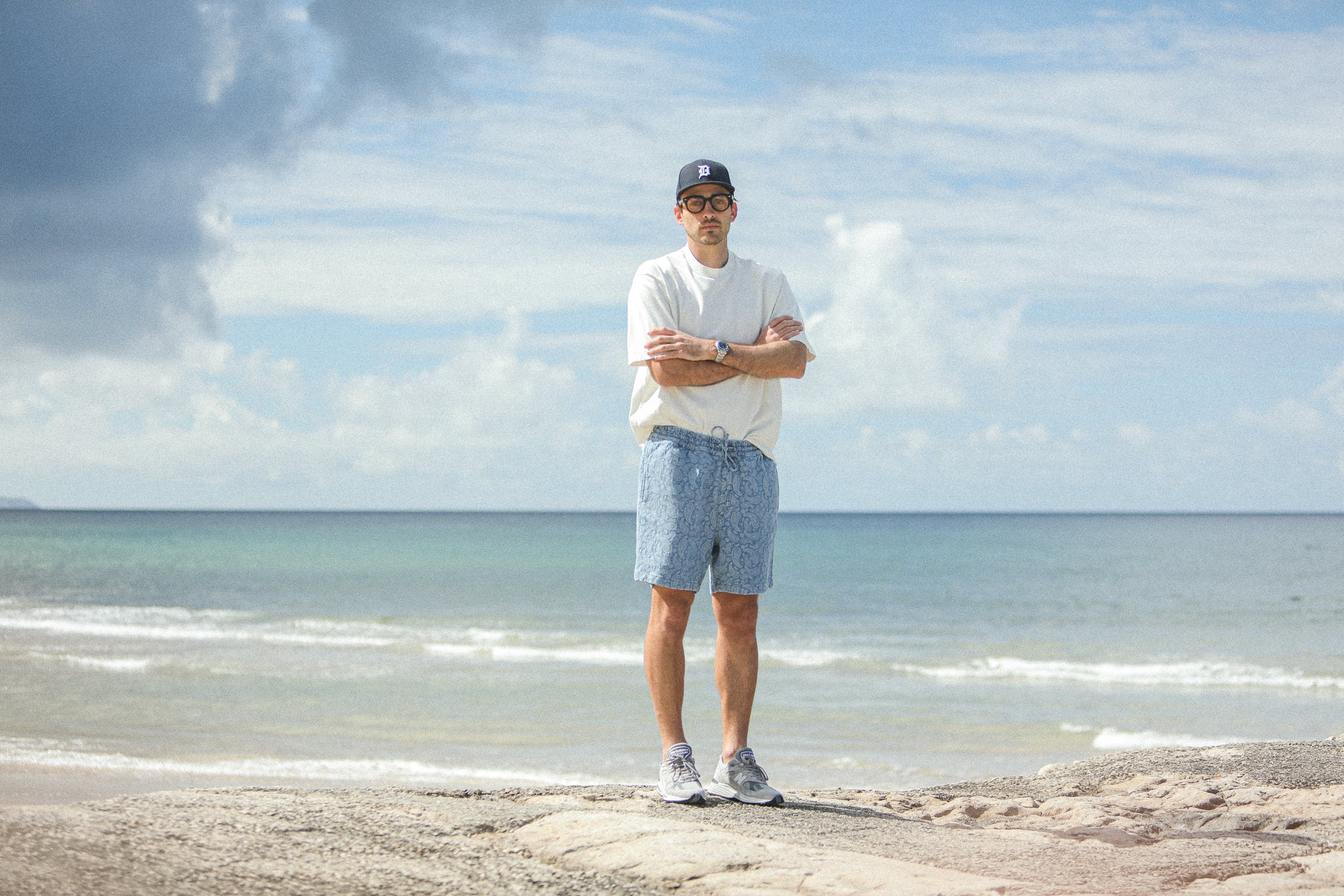 Beach Short - Denim Paisley Bleach - Image 5