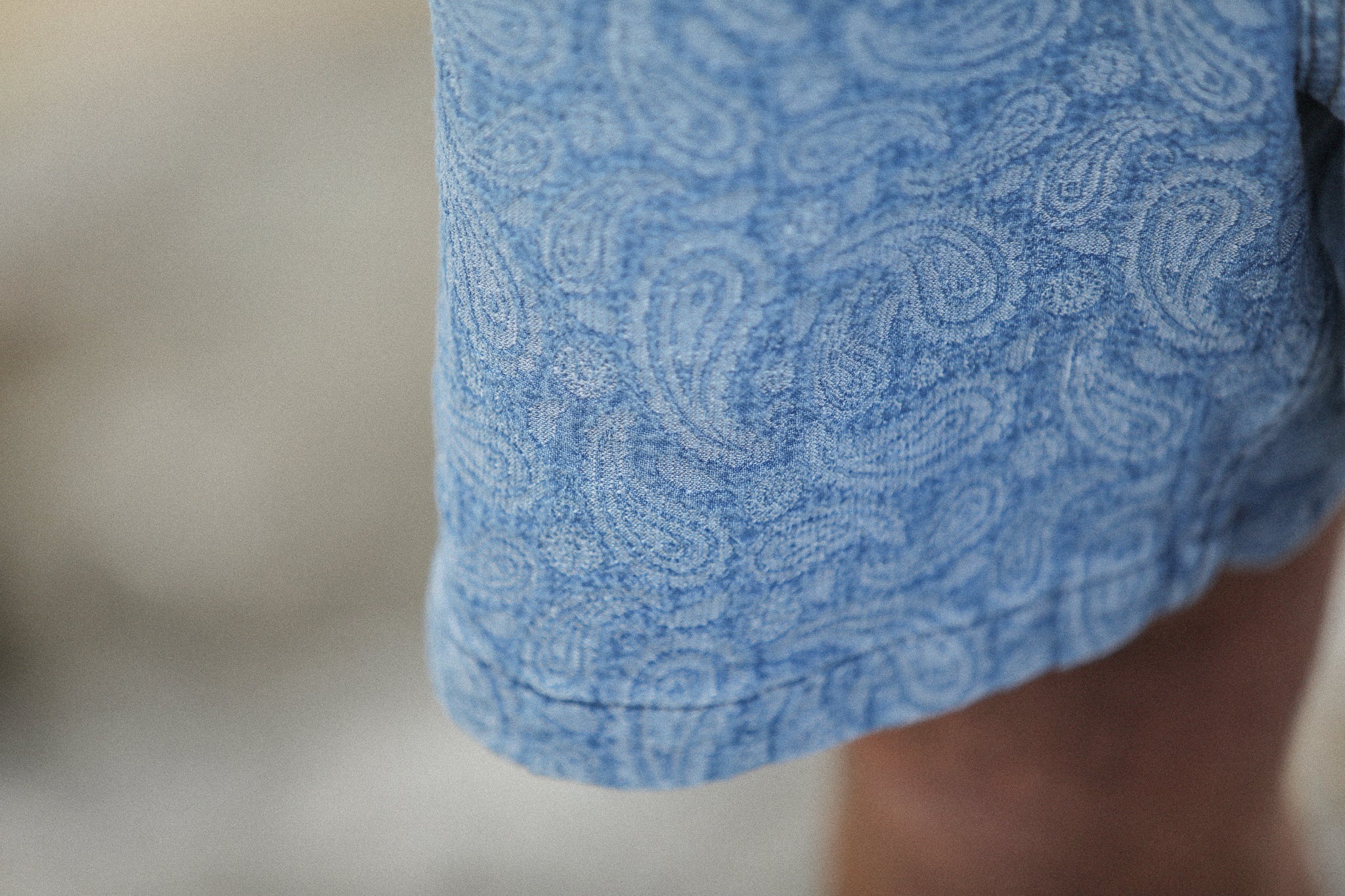 Beach Short - Denim Paisley Bleach - Image 8