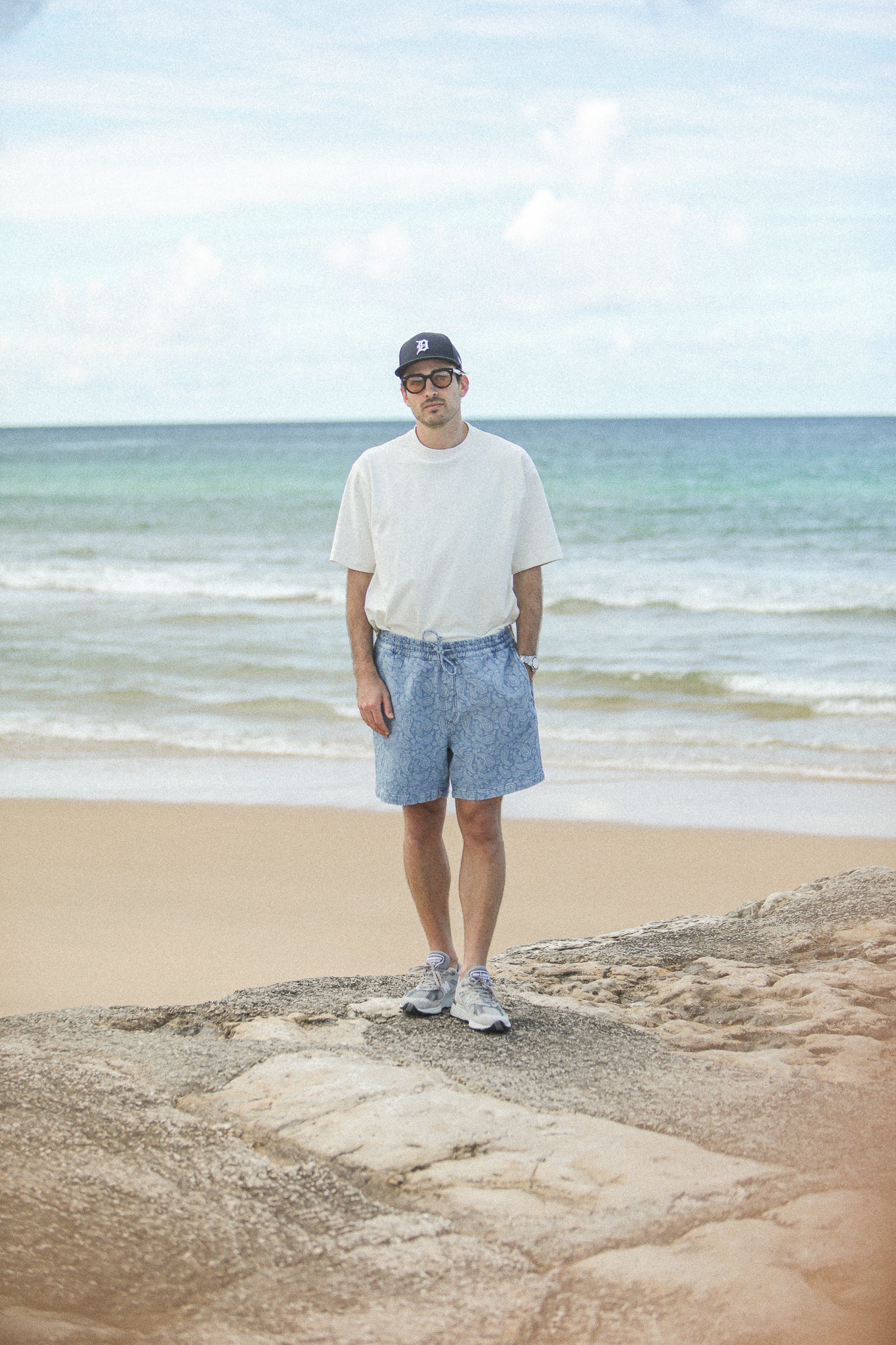 Beach Short - Denim Paisley Bleach - Image 9