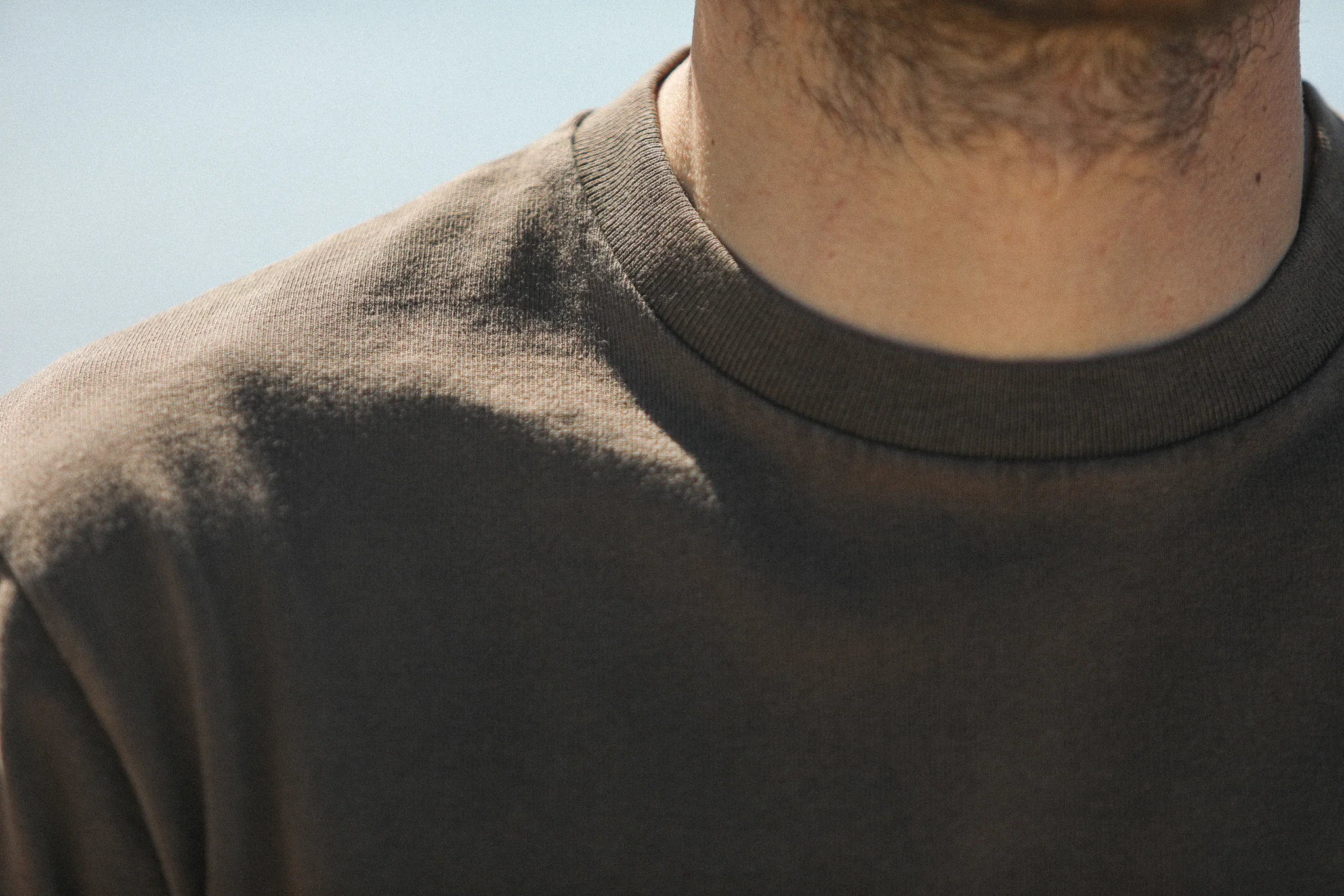 Tee-Shirt Confort Acid Wash Cappuccino - Image 5