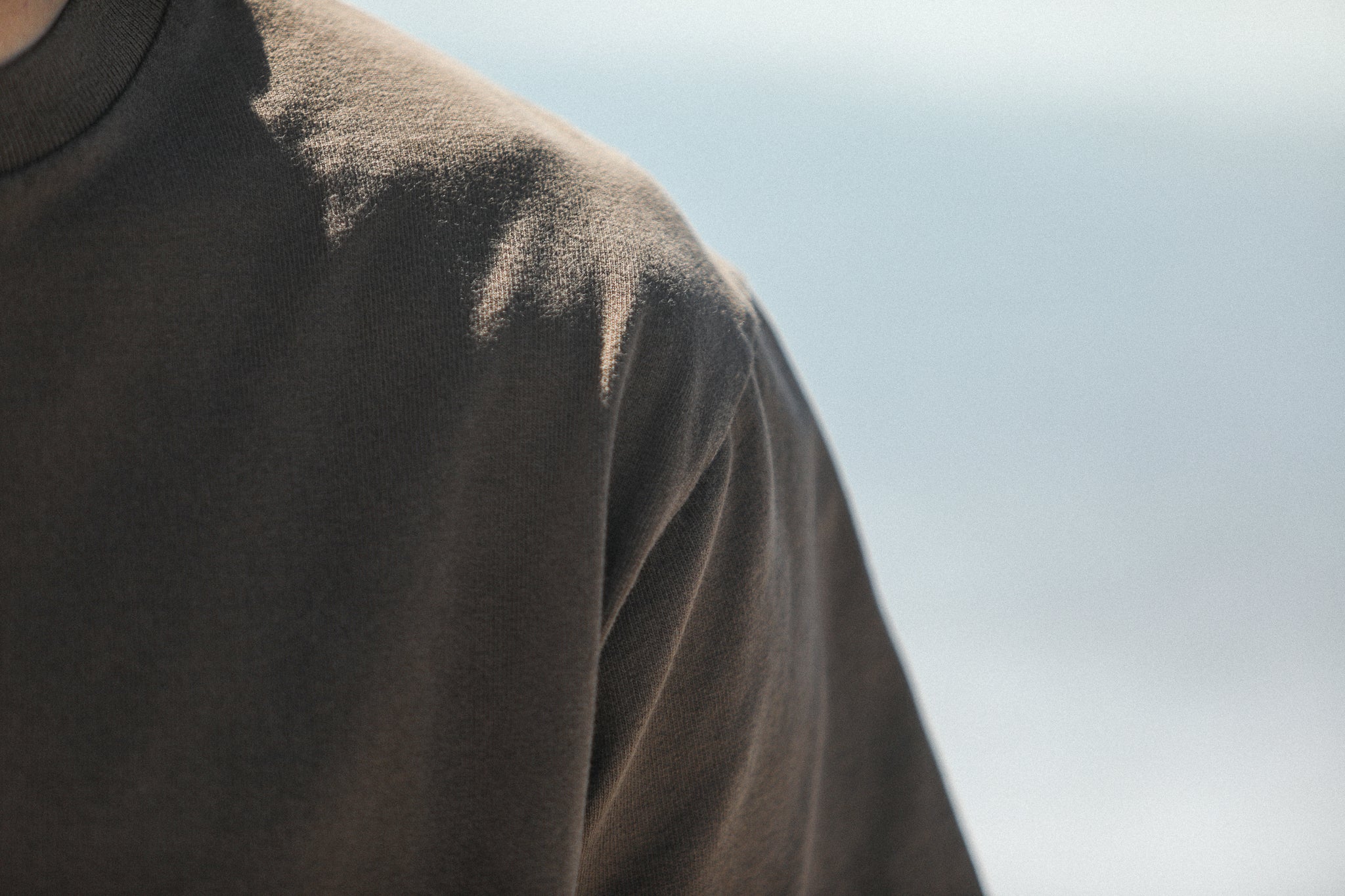 Tee-Shirt Confort Acid Wash Cappuccino - Image 6
