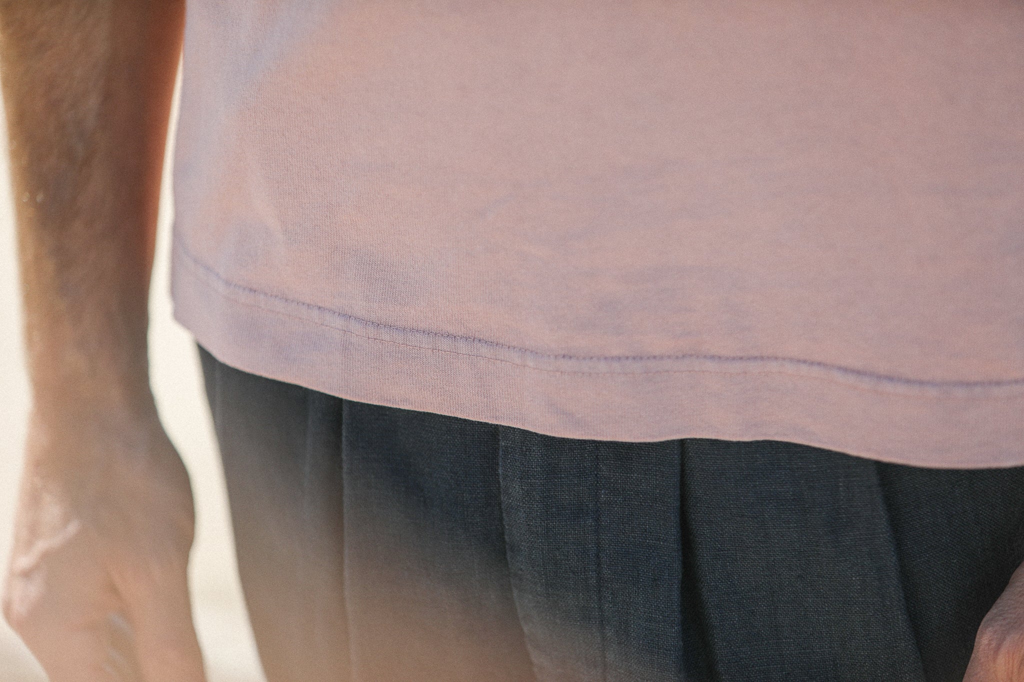 Tee-Shirt Confort Acid Wash Faded Pink - Image 8