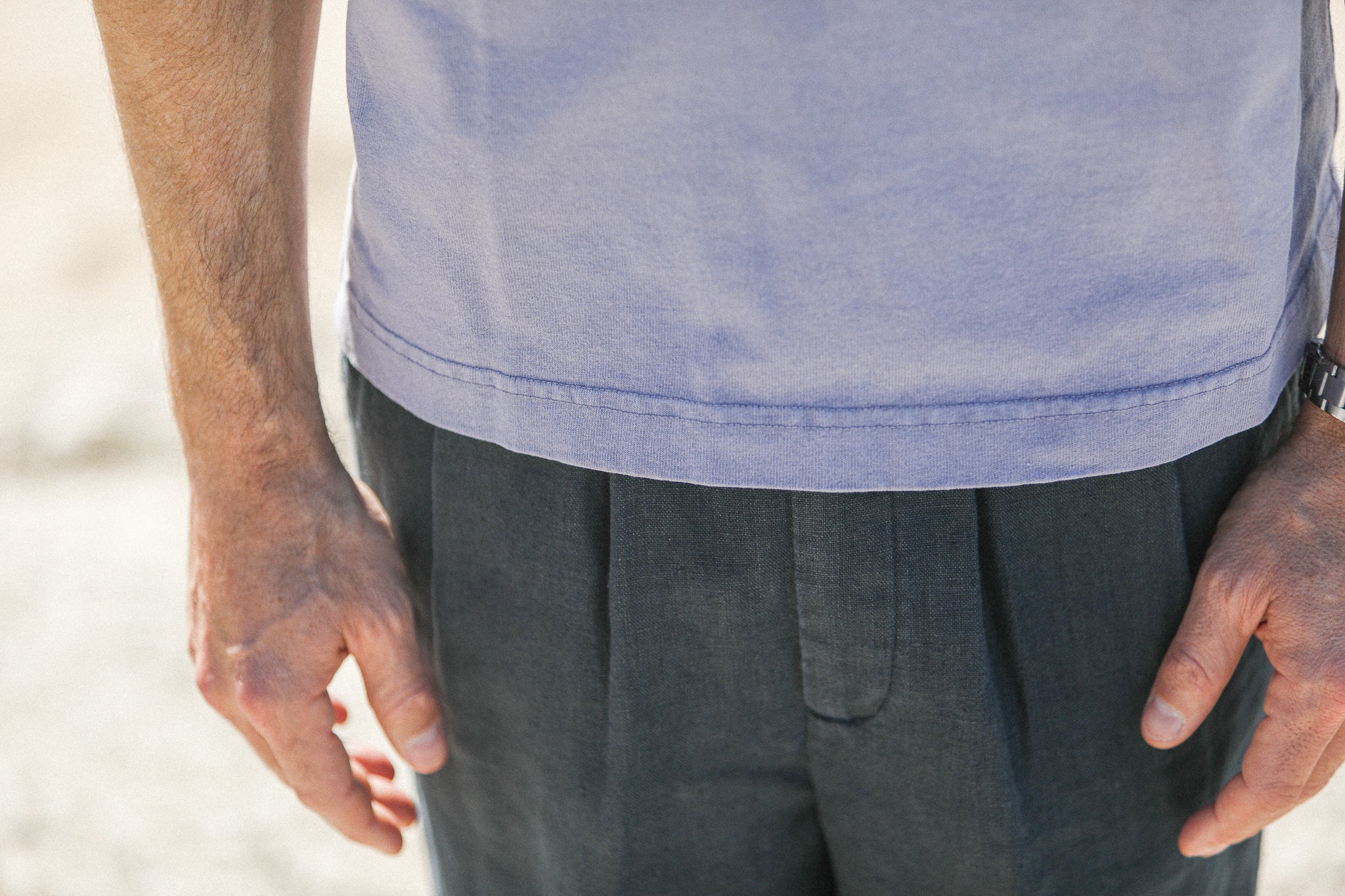 Tee-Shirt Confort Acid Wash Lilac - Image 5