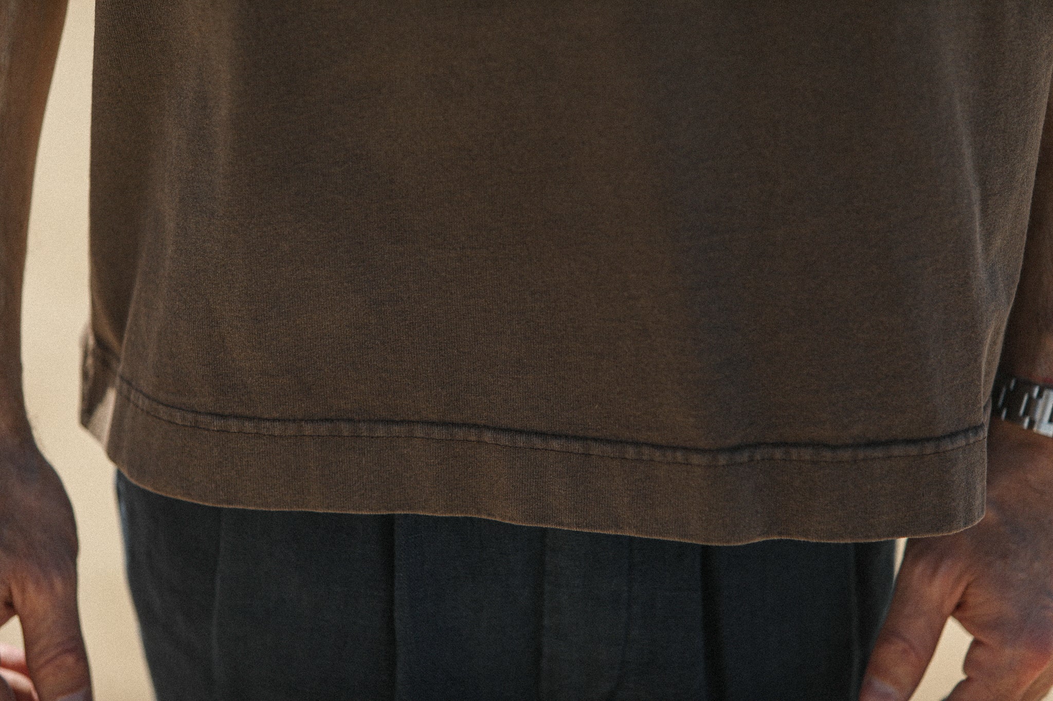 Tee-Shirt Oversize Acid Wash Cappuccino - Image 5
