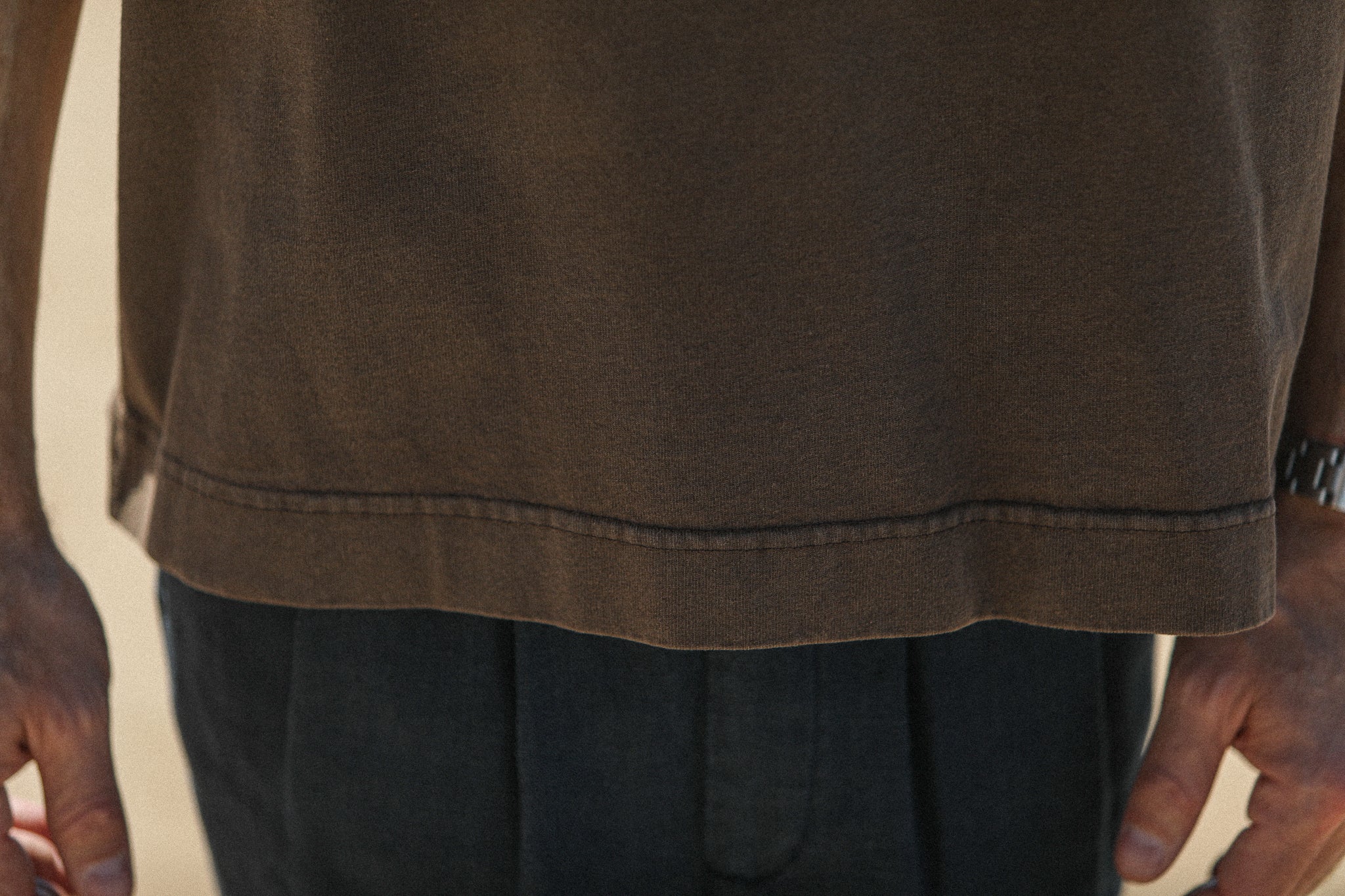 Tee-Shirt Oversize Acid Wash Cappuccino - Image 8