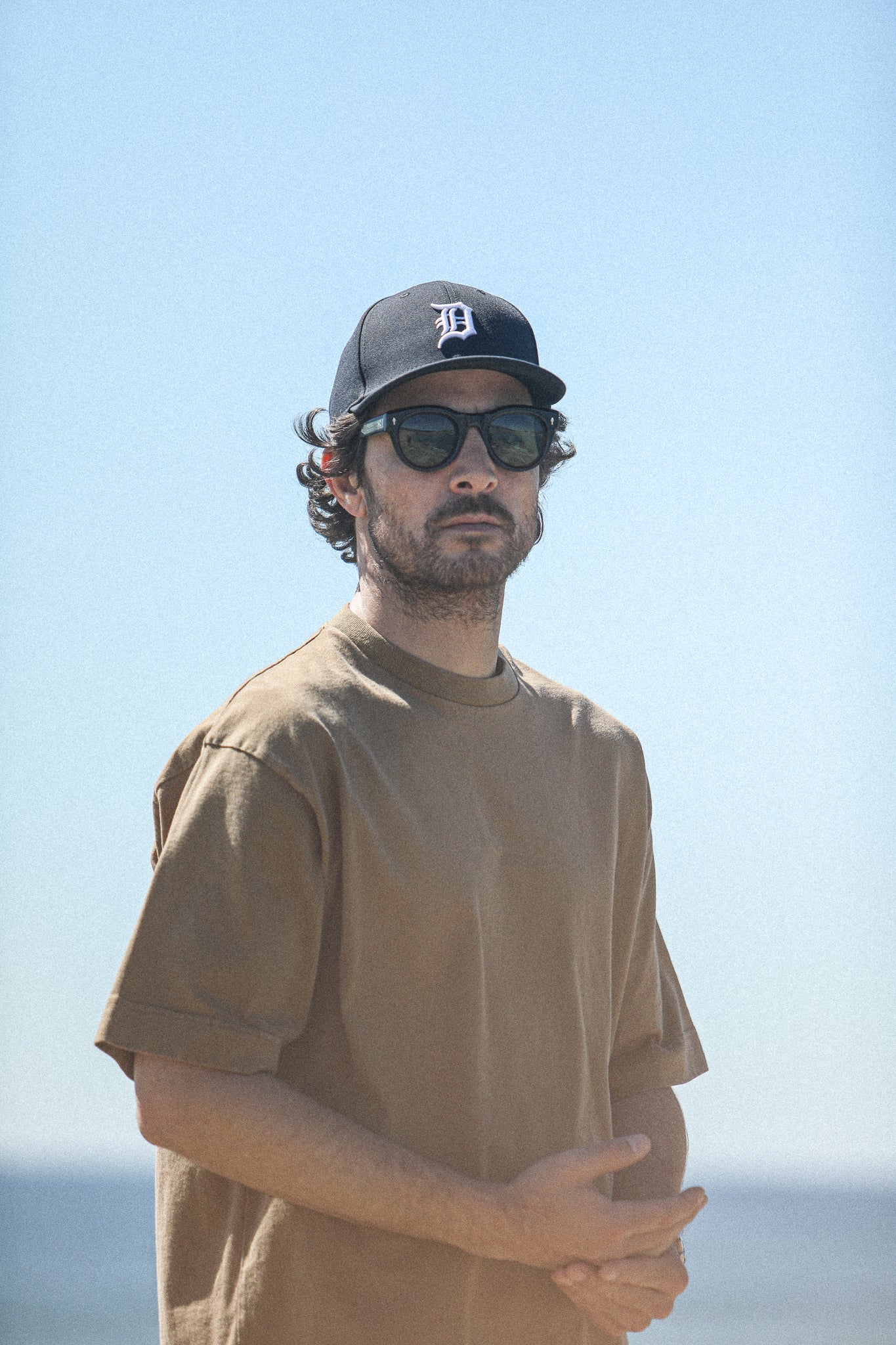 Tee-Shirt Oversize Acid Wash Cognac