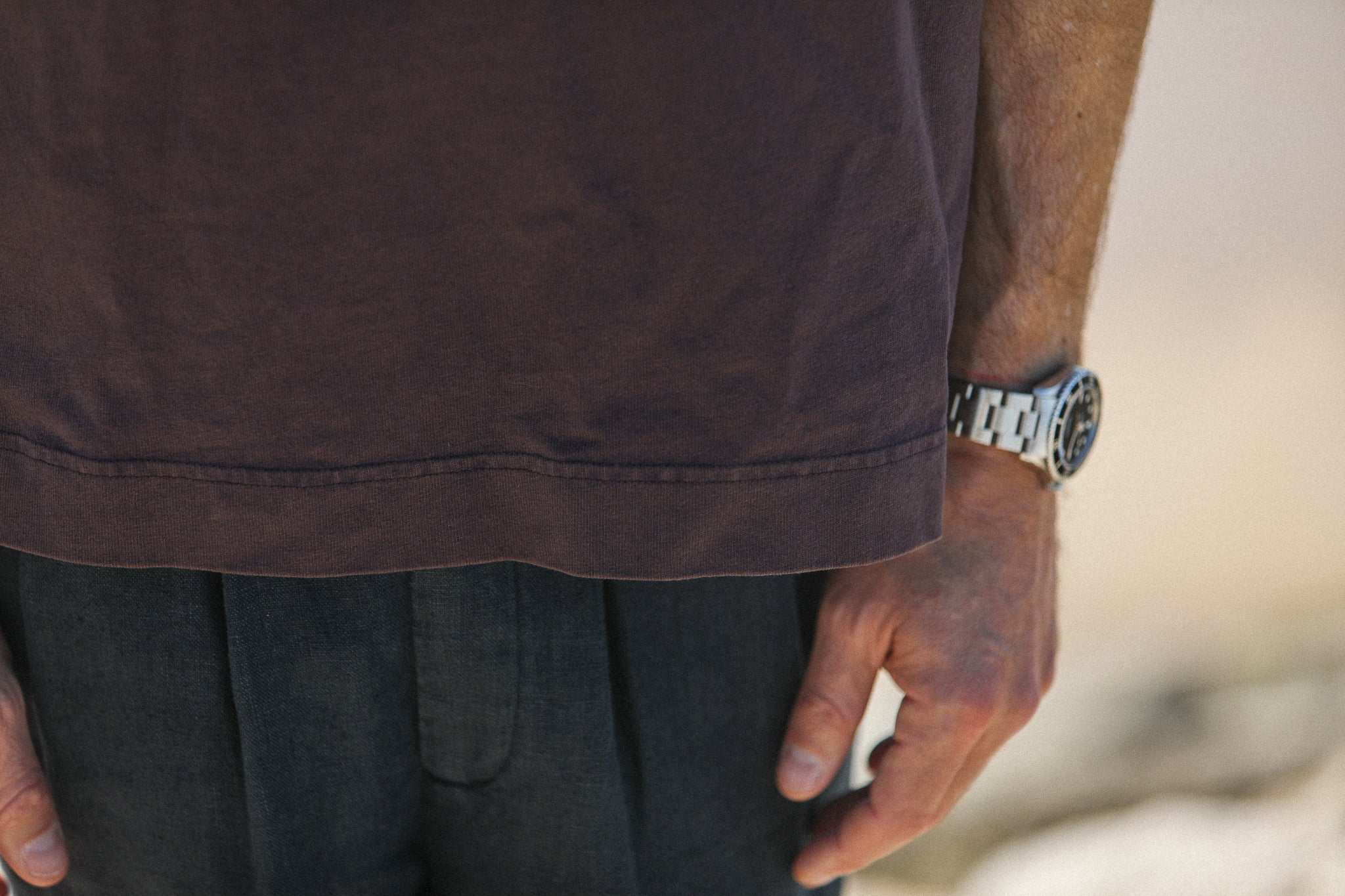 Tee-Shirt Oversize Acid Wash Dark cherry - Image 6
