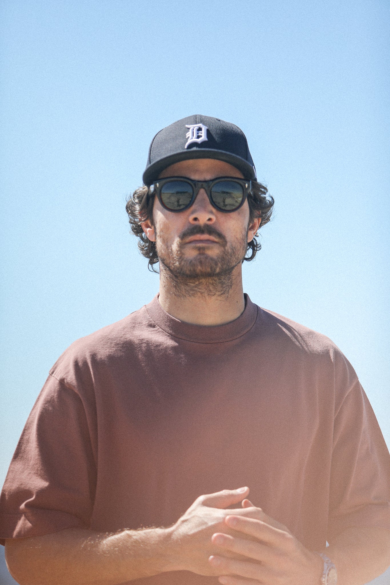 Tee-Shirt Oversize Acid Wash Dark Plum - Image 2