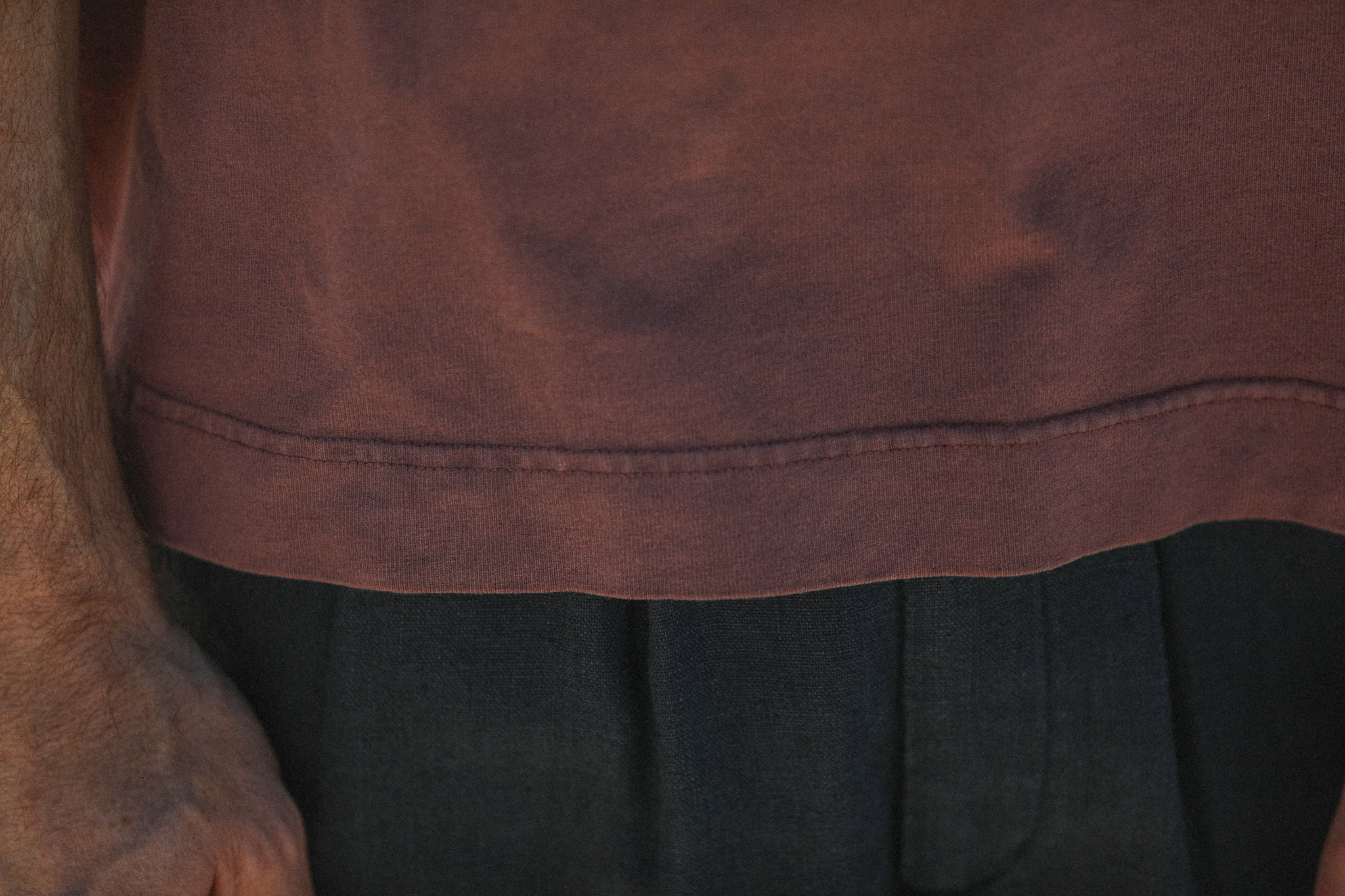Tee-Shirt Oversize Acid Wash Dark Plum - Image 6