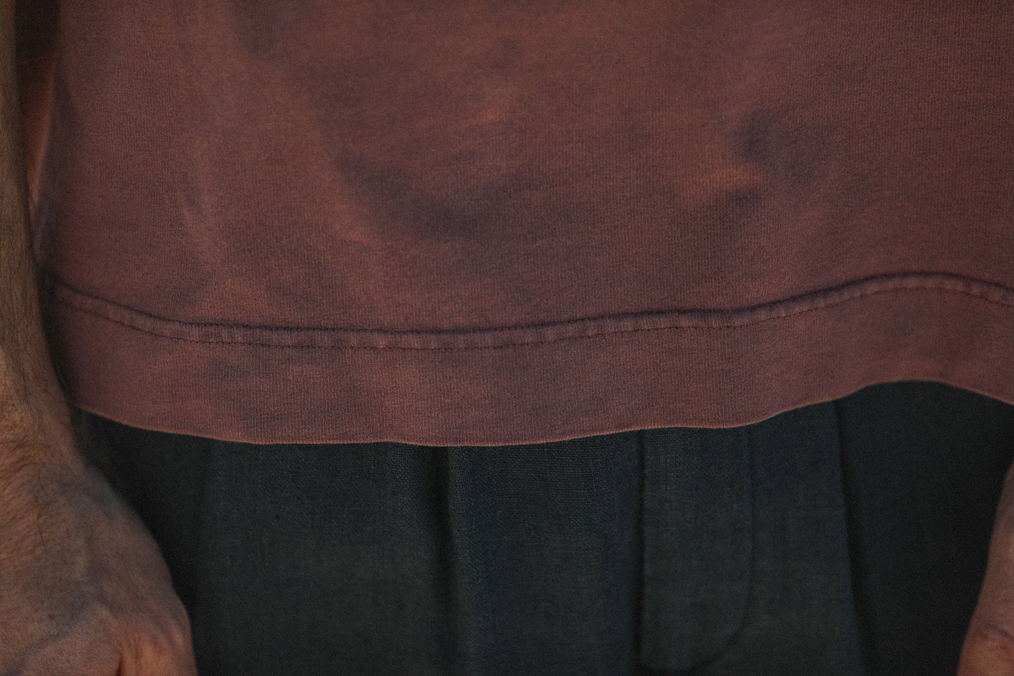 Tee-Shirt Oversize Acid Wash Dark Plum - Image 7