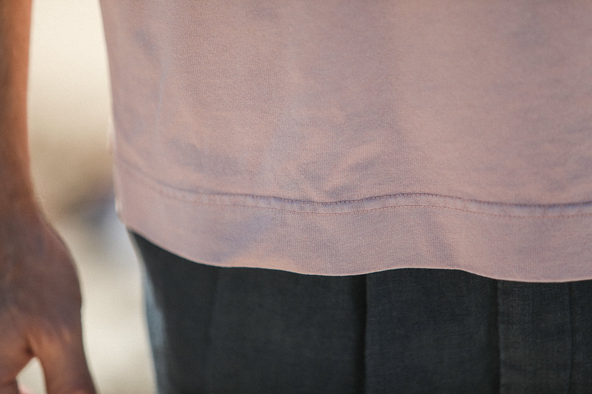 Tee-Shirt Oversize Acid Wash Faded Pink - Image 9