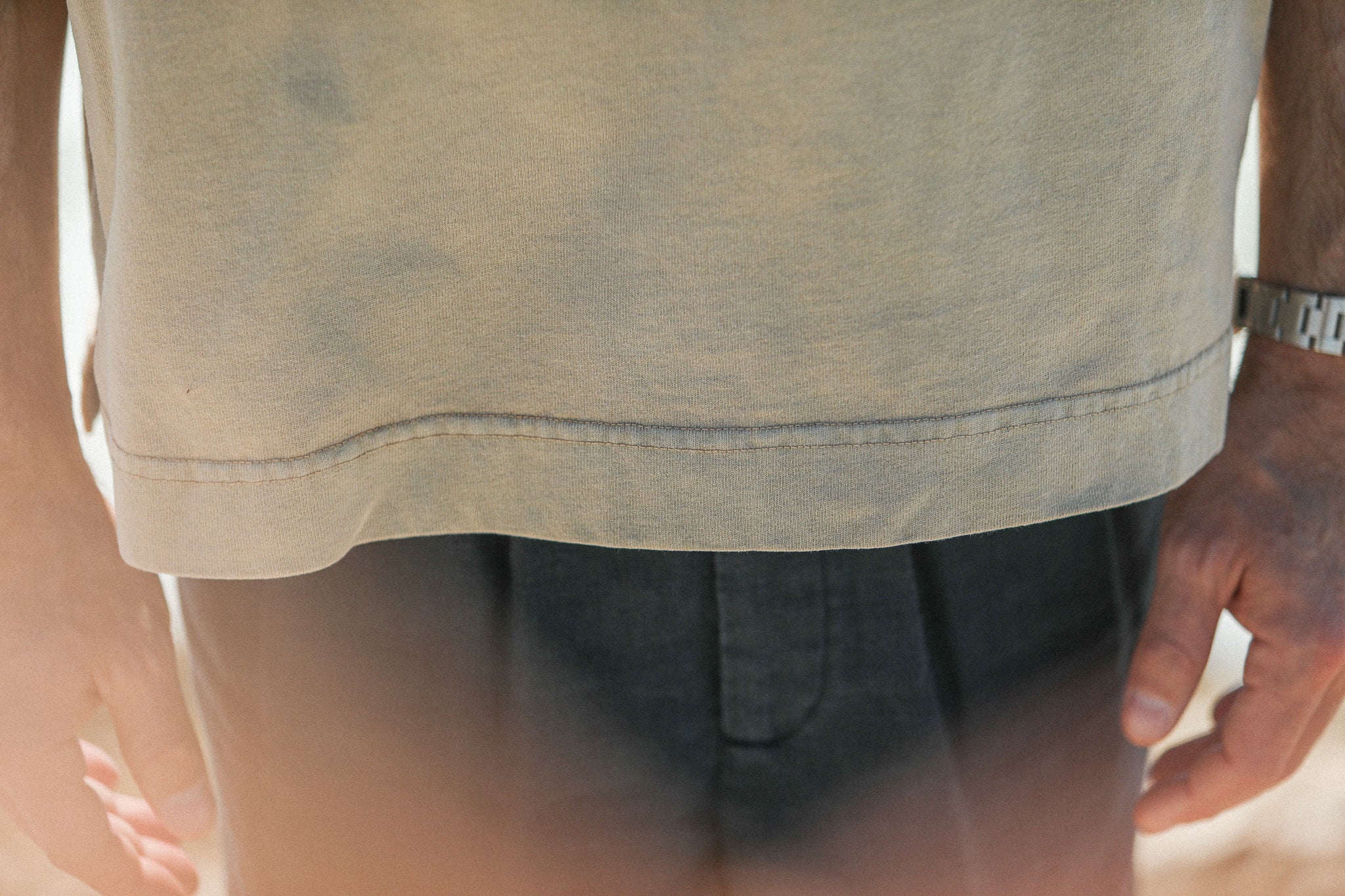 Tee-Shirt Oversize Acid Wash Sand - Image 7