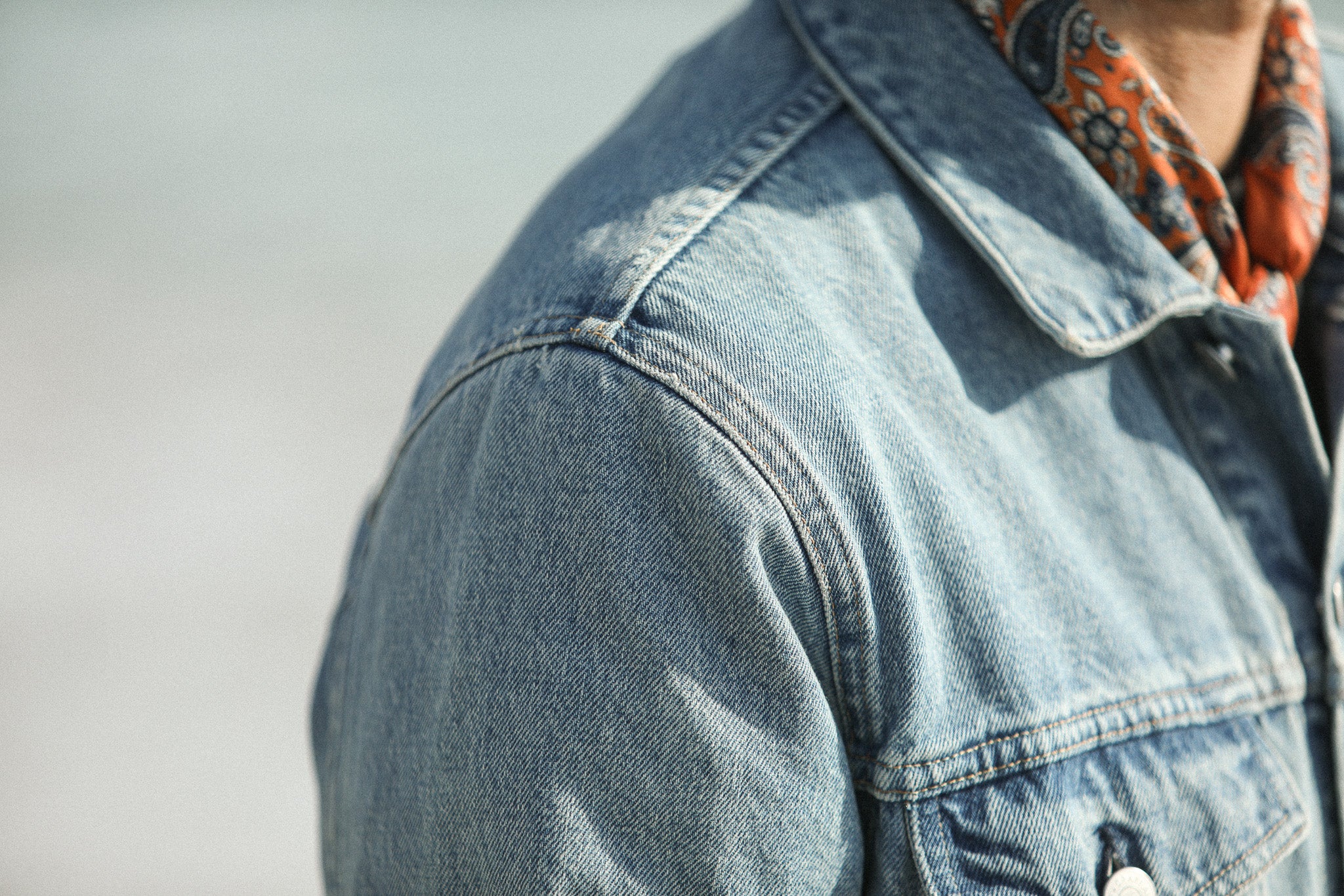 Trucker Jacket Denim Japonais Bleached - Image 8
