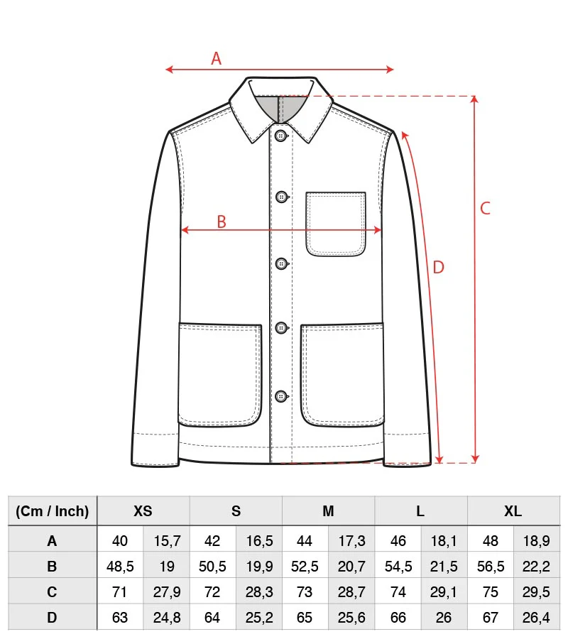 Veste Worker Japanese Bleached - Image 12