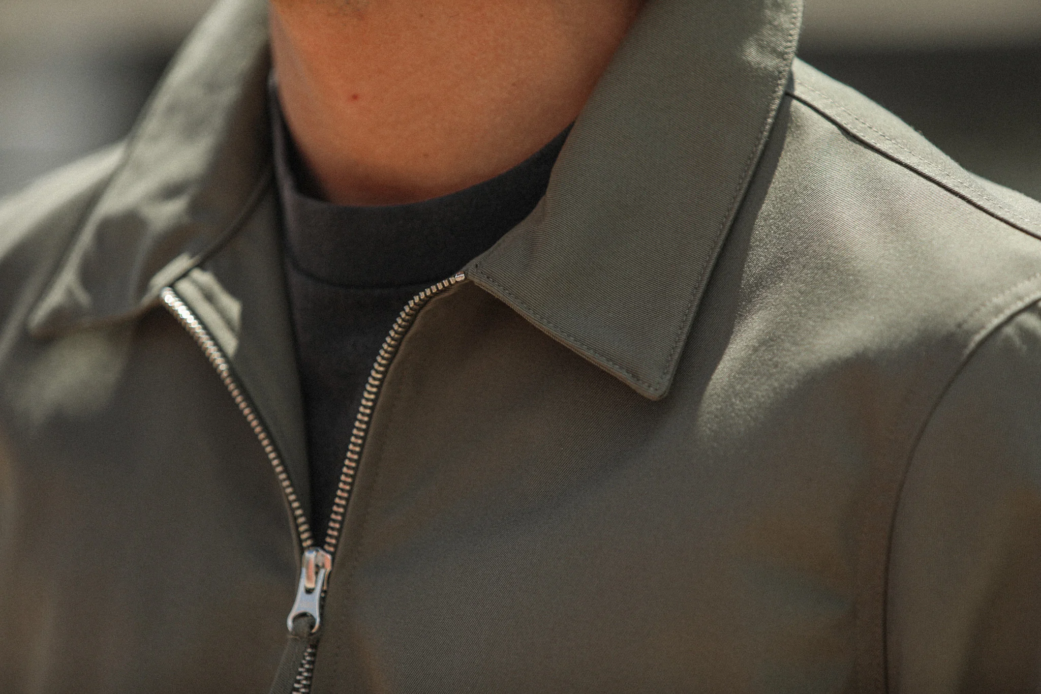 Blouson Technique Imperméable Khaki Clair - Image 5